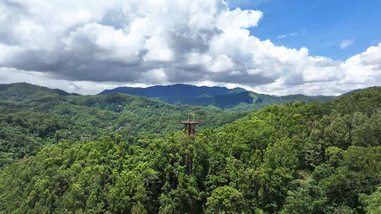 航拍海南五指山景区