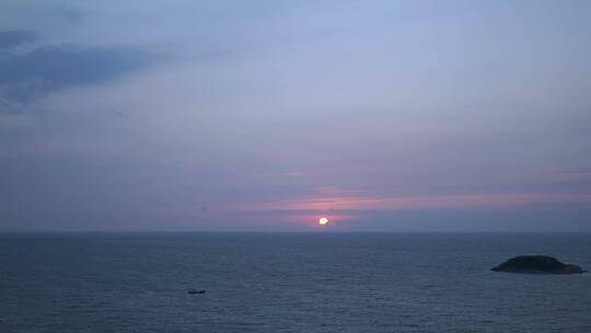 日出 早上 海边 傍晚  落日