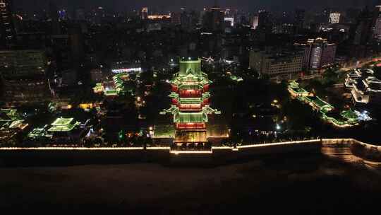 江西南昌滕王阁夜景灯光秀