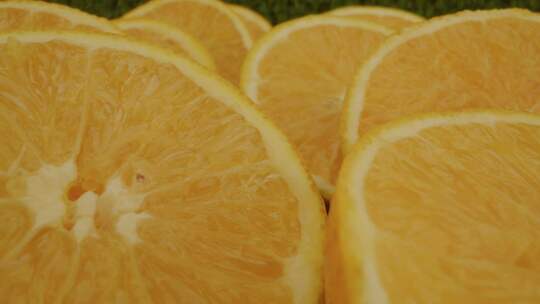 水果 橙子 柑橘 多汁 切片视频素材模板下载