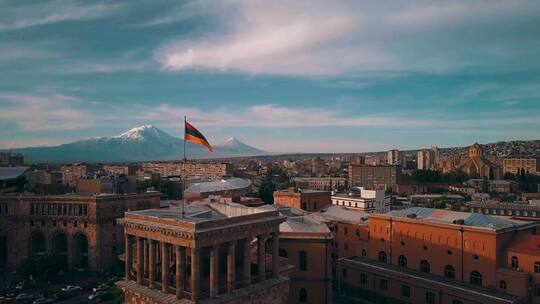 亚美尼亚首都航拍
