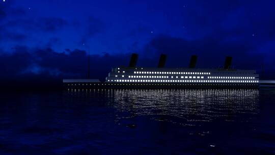 游轮 海上 泰坦尼克号 老式游轮 度假