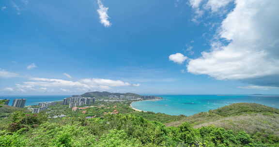 海南三亚大东海旅游区延时摄影