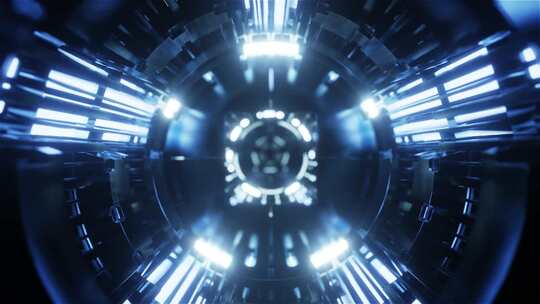 科幻通道数字背景穿梭