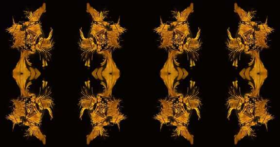 420 4K创意抽象奢华金色光影线条秀场背景