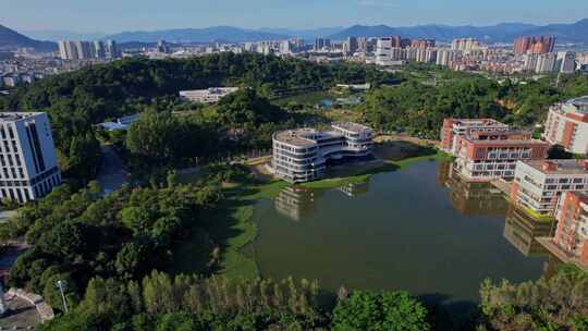 航拍福州大学旗山校区