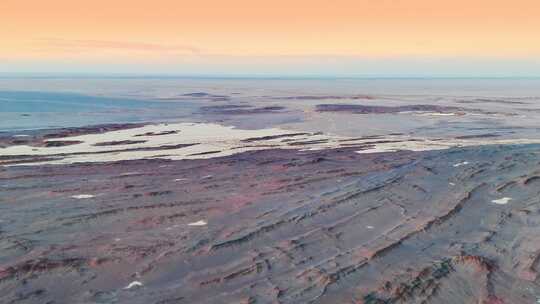 新疆哈密盐碱地大地纹理