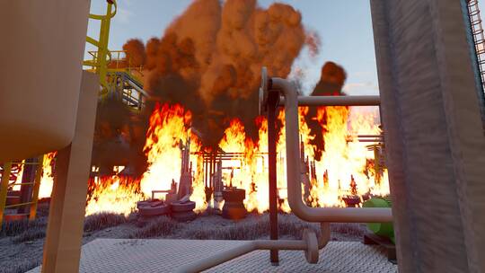 工厂发生火灾爆炸