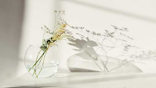 花瓶 阳光 花束