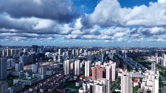 上海徐汇区航拍空镜