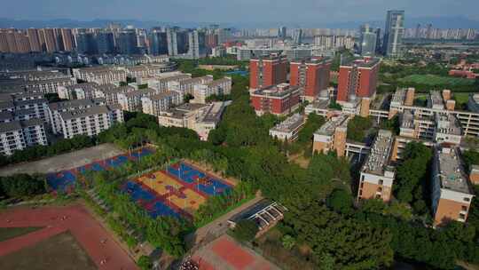 航拍福建师范大学旗山校区