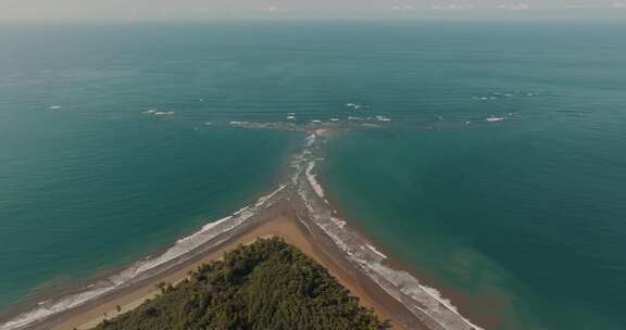 乌维塔，哥斯达黎加，鲸鱼尾，海滩