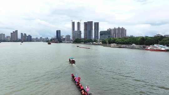 中国广东省广州市荔湾区白鹅潭龙舟