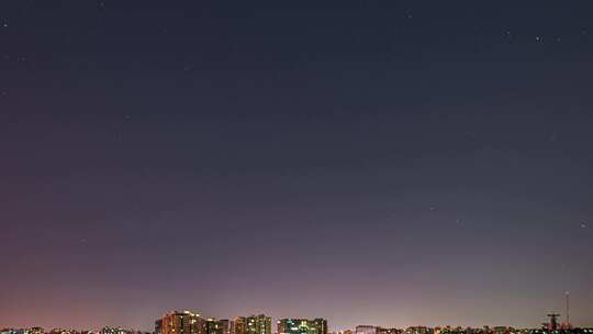 北京城区的夜空 星空 夜晚繁星