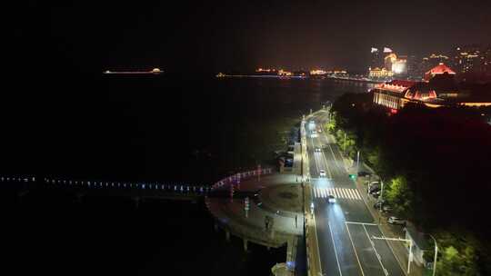 烟台海边夜景