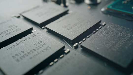 芯片主板科技电路板视频素材模板下载