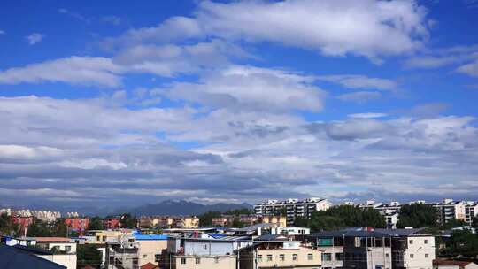 蓝天白云延时