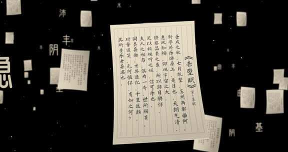 赤壁赋诗稿04传统文化 毛笔字 书法学习