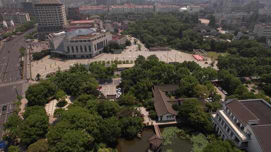 浙江嘉兴海盐县绮园航拍视频素材模板下载