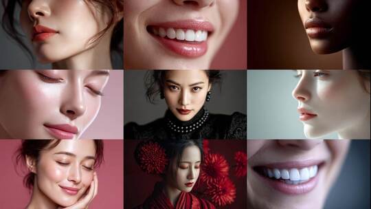 嘴唇 红唇 唇彩精致唇妆美学绽放迷人魅力高清在线视频素材下载