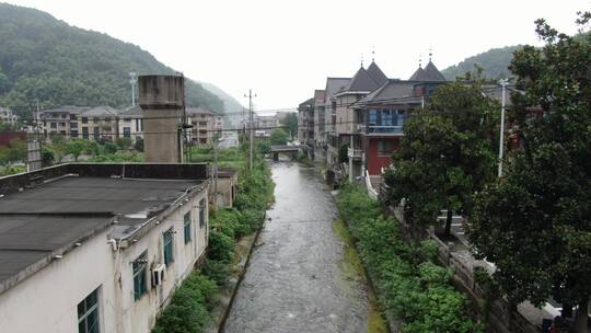 航拍浙江杭州萧山，富阳农村地区