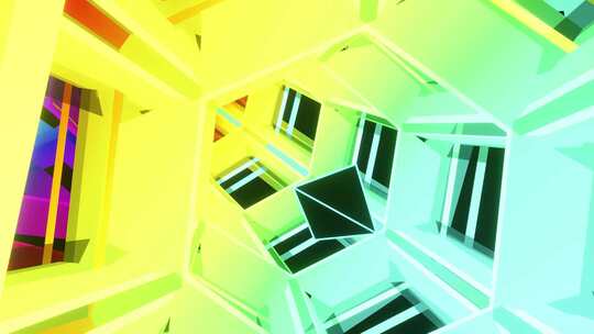 Vj环路金字塔穿越彩虹六角隧道HD