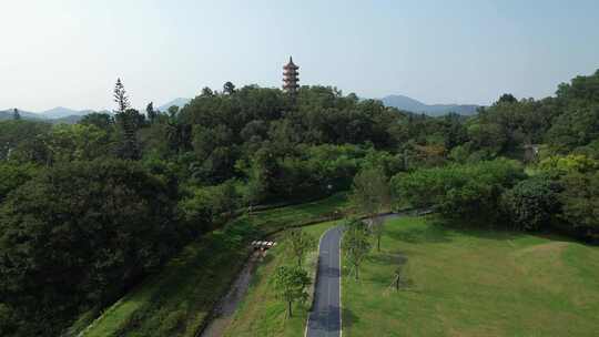 深圳南山区西丽湖（环西丽湖碧道）航拍