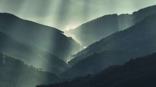 云南普洱景迈山大景航拍