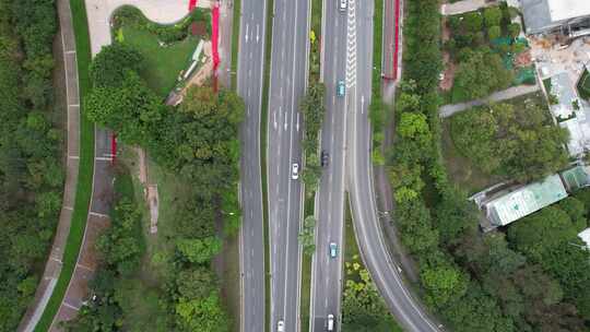 深圳南山滨河大道-城市车流