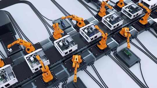 工业机械臂自动化生产线