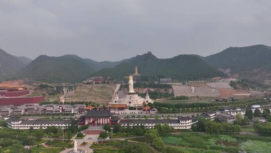 洛阳宫殿灵山寺宣传片建筑航拍