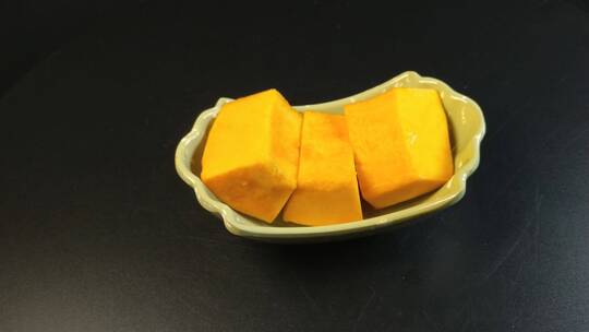 新鲜南瓜美食食材4K实拍视频