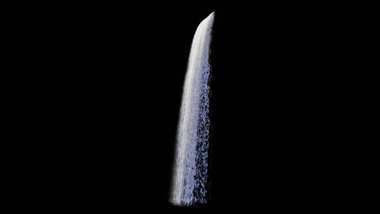 三维水流模拟动态瀑布合成特效素材 (1)