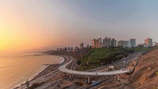 海，海滩，暮光之城，夕阳