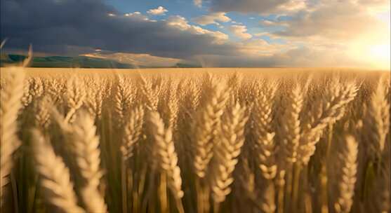 田野上成熟的小麦