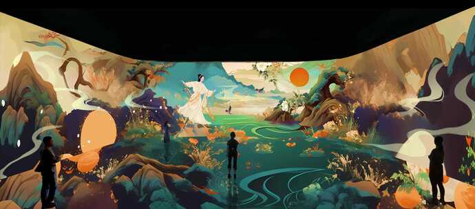 山海经-西王母沉浸式空间效果