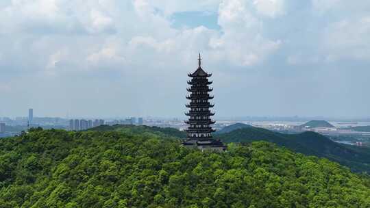 香山 聆风塔 香山航拍