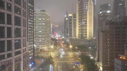 航拍上海 陆家嘴银行高楼 建筑群