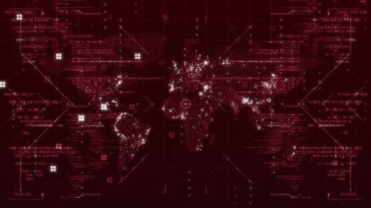 未来高科技V02数字框架中的地球地图