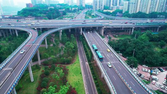 视频合集重庆高家花园立交和高家花园大桥