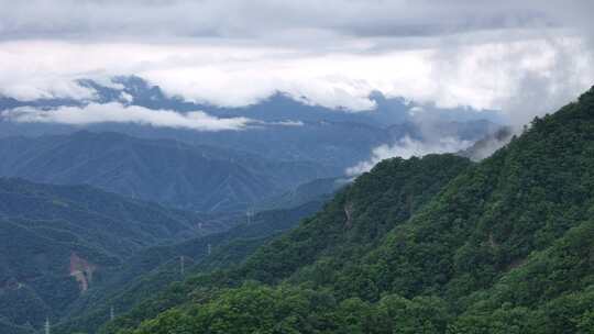 美丽中国河南伏牛山老界岭自然风光