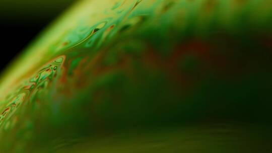 绿色液体流动