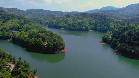 湖南长沙乌川湖航拍