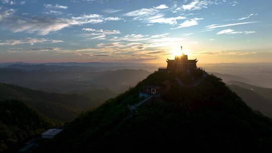 4K韶山韶峰景区日出