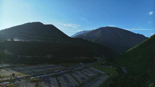 川西亚拉雪山景区航拍