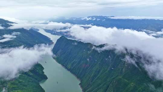 巫峡云海视频素材模板下载