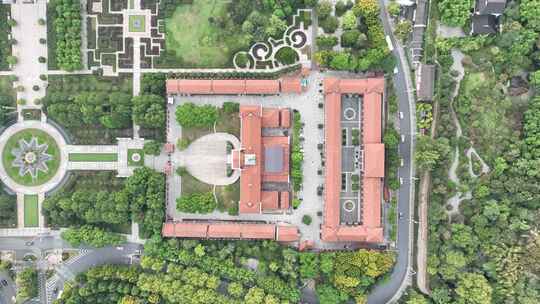 湖北武汉辛亥革命纪念馆俯拍