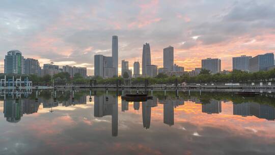 广东省东莞市城市风光延时