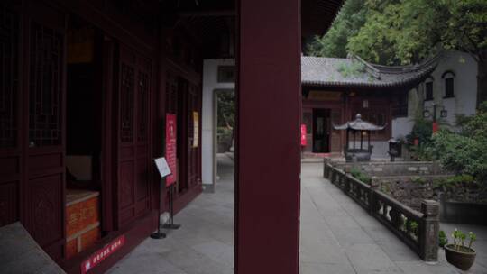 杭州飞来峰韬光寺建筑风景