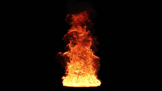 火焰粒子特效素材 火情火灾火池